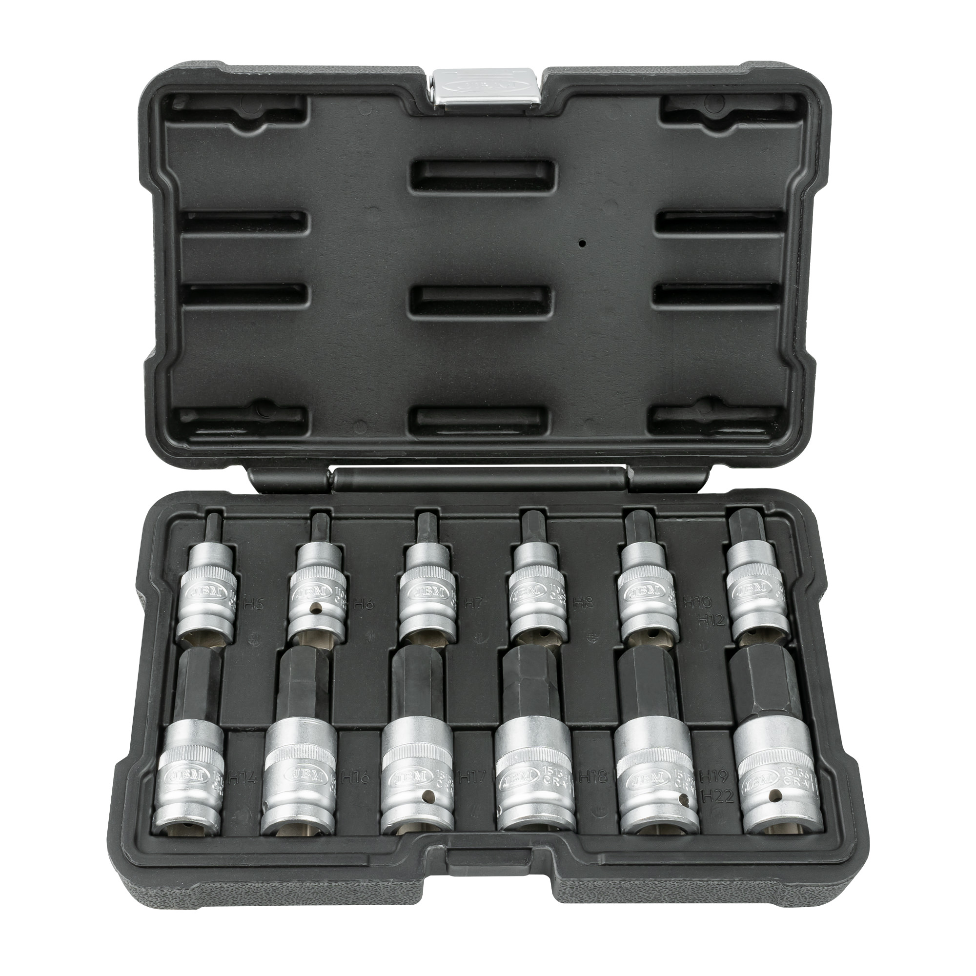 SET DI 12 INSERTI ESAGONALI 1/2"