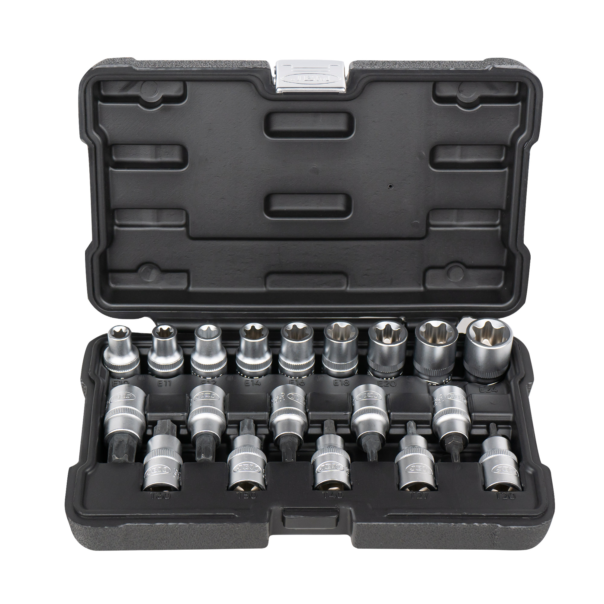 SET DI 19 BUSSOLE E INSERTI TORX 1/2"