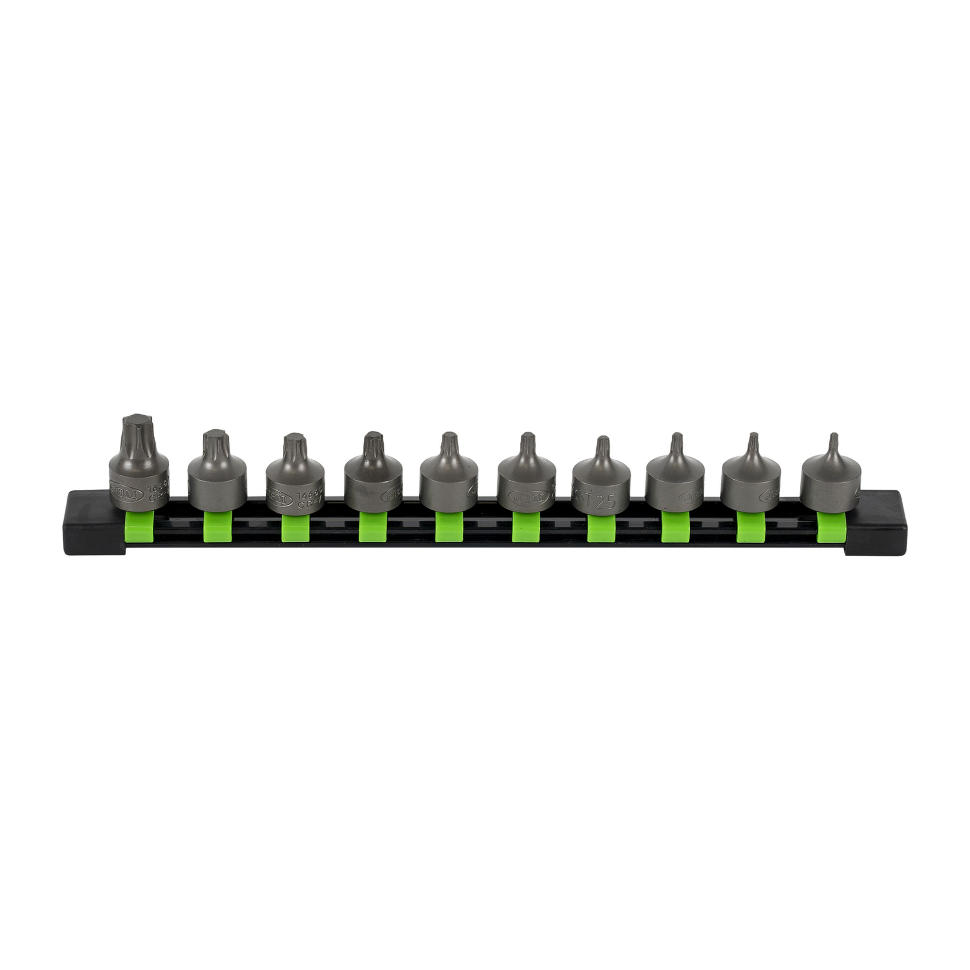SET DI 10 INSERTI TORX CORTI CON BUSSOLE 3/8"