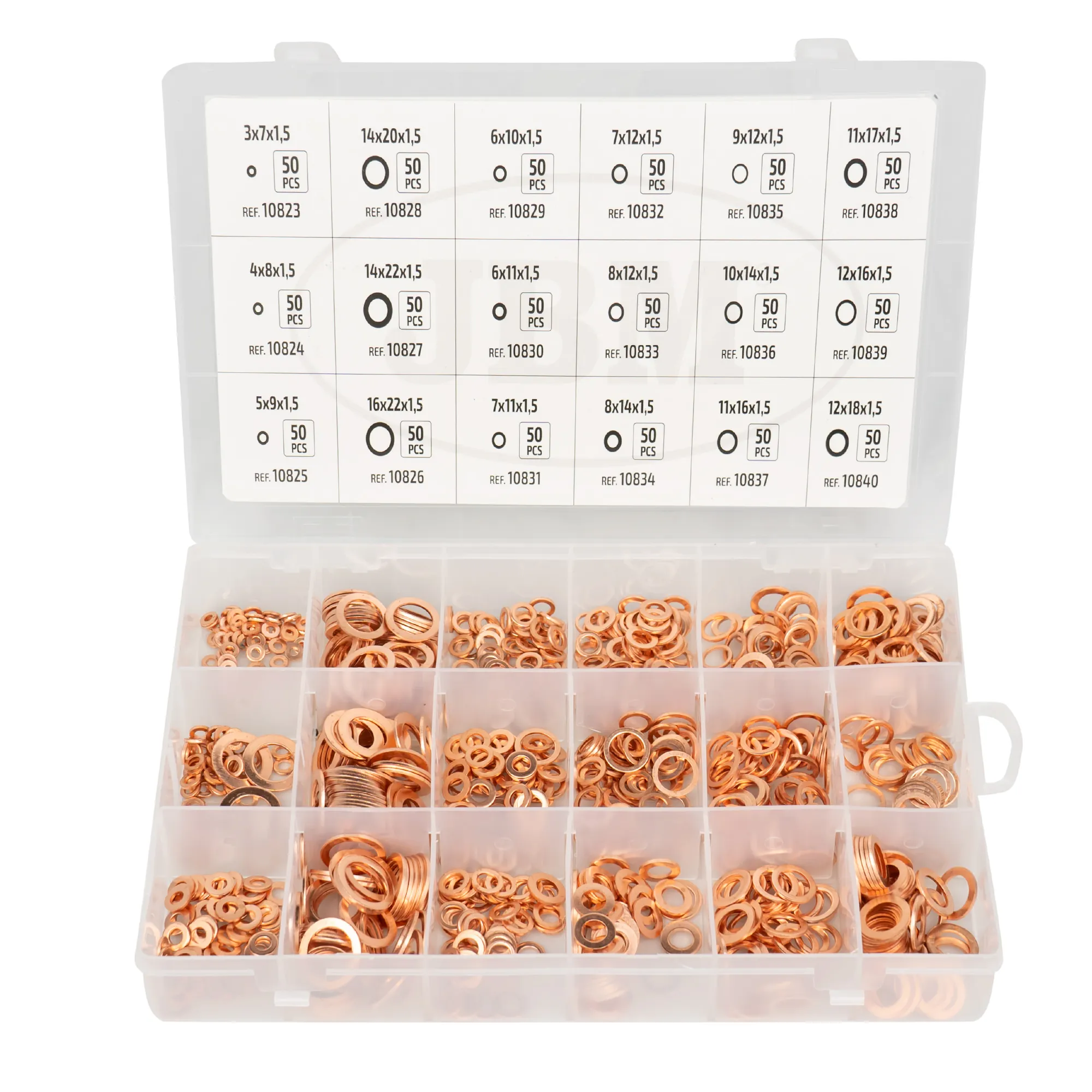 SET DI RONDELLE IN RAME 900 PZ