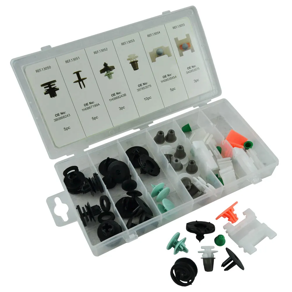 ASSORTIMENTO CLIP DI FISSAGGIO PER AUDI 31 PEZZI